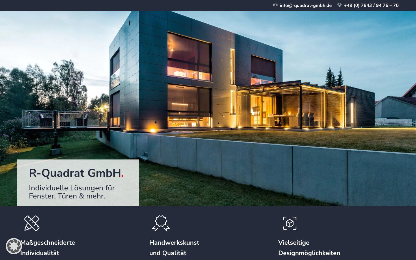 Startseite von R-Quadrat GmbH